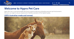 Desktop Screenshot of hypropetcare.com.au
